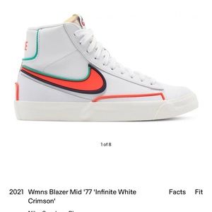 Women’s Blazer Mid ‘77 Infinite White Crimson Sneaker